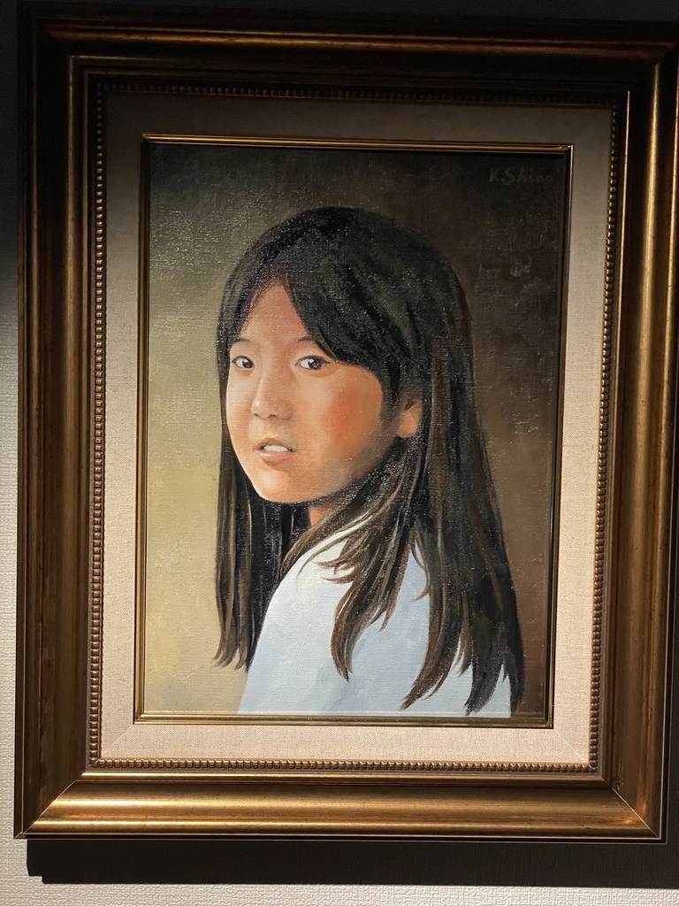 油絵 絵 絵画 インテリア 額付(黒) F4-052113 人物 女性像 絵画