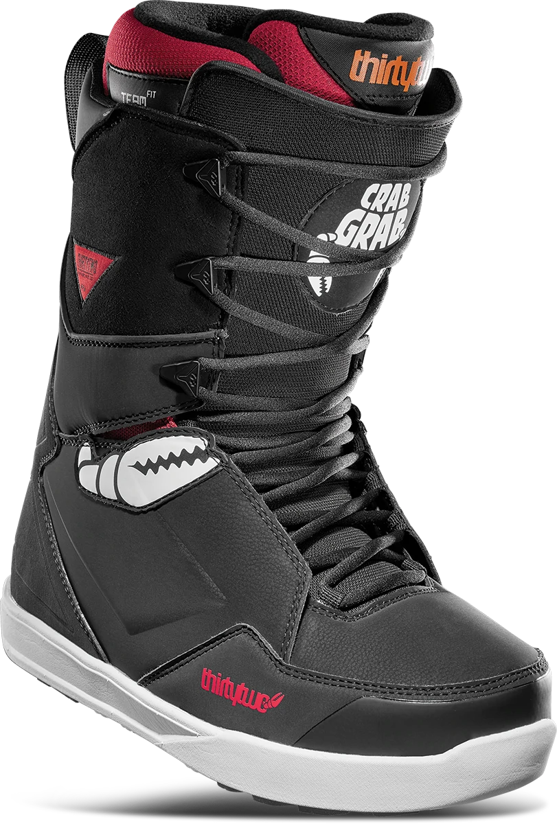 Ботинки для сноуборда THIRTY TWO LASHED CRAB GRAB black/grey/red
