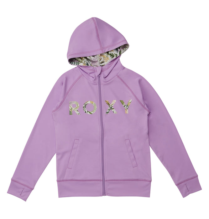 OUTLET】Roxy キッズ MINI SIMPLY BOTANICAL LOGO PARKA ラッシュガード