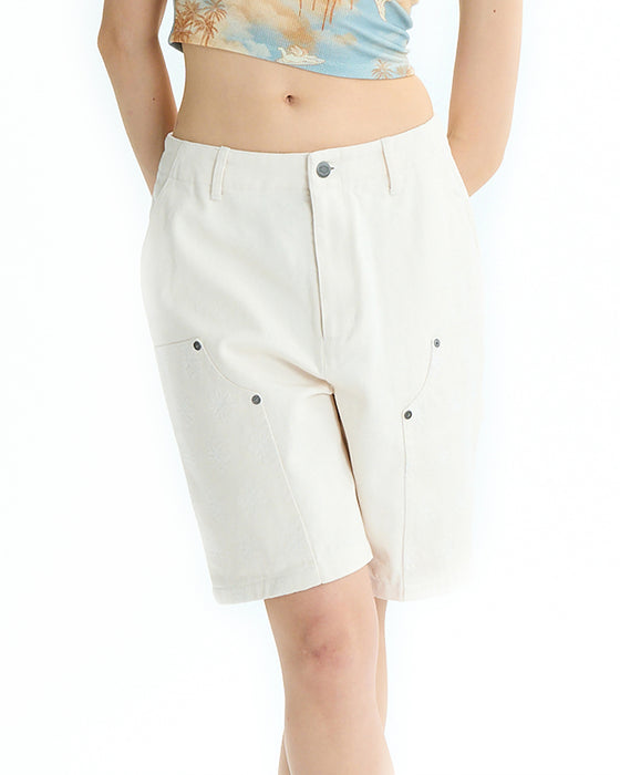 OUTLET】RVCA レディース MID RISE BERMUDA PANTS ショートパンツ