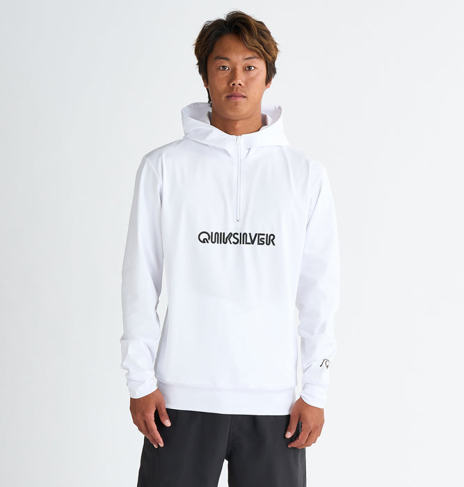OUTLET】QUIKSILVER メンズ BUBBLE HALF ZIP 長袖サーフTシャツ