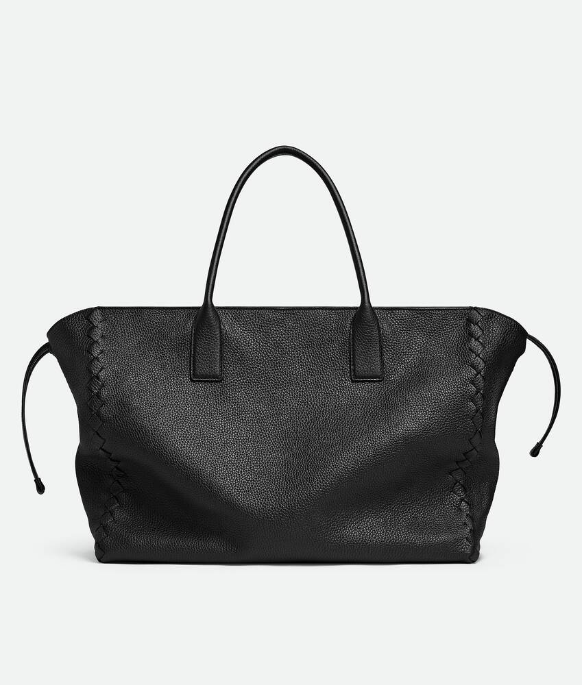 Men's Large Zipped Cabat in Black | Bottega Veneta US
