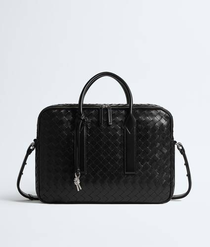 Men's Getaway Briefcase in Black | Bottega Veneta US