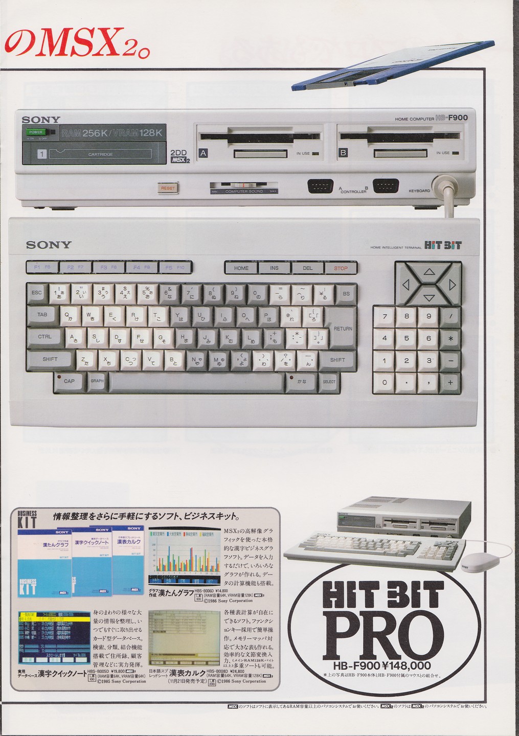 HB-F900 / HBI-F900 1986年10月 | ソニー坊やと呼ばれた男