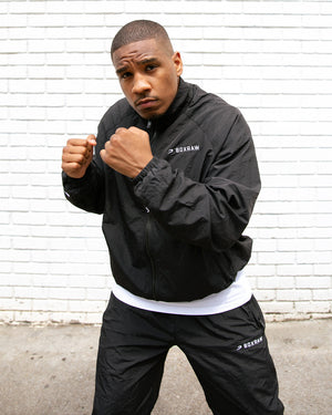 Saxton Track Jacket - Black | BOXRAW