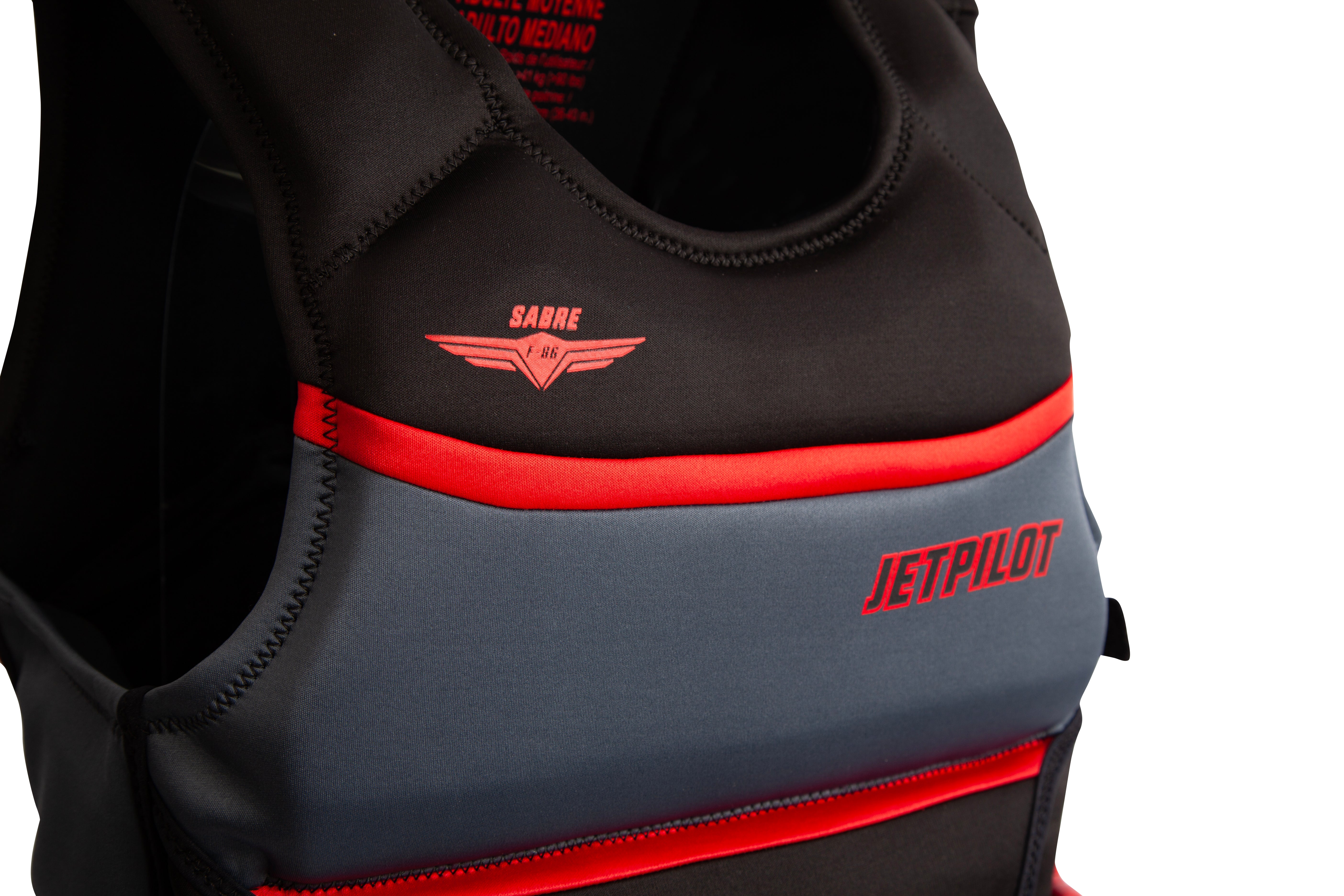 Jet Pilot F-86 Sabre Neoprene Vest - Black/Red – Blowsion