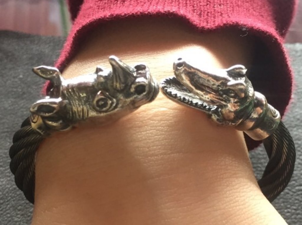 ガボラトリーのバングル, アリゲーター & ライノ ケーブル ワイヤー