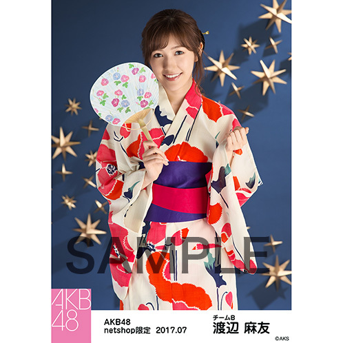 7月度 net shop限定個別生写真「浴衣」【渡辺麻友】かわいい