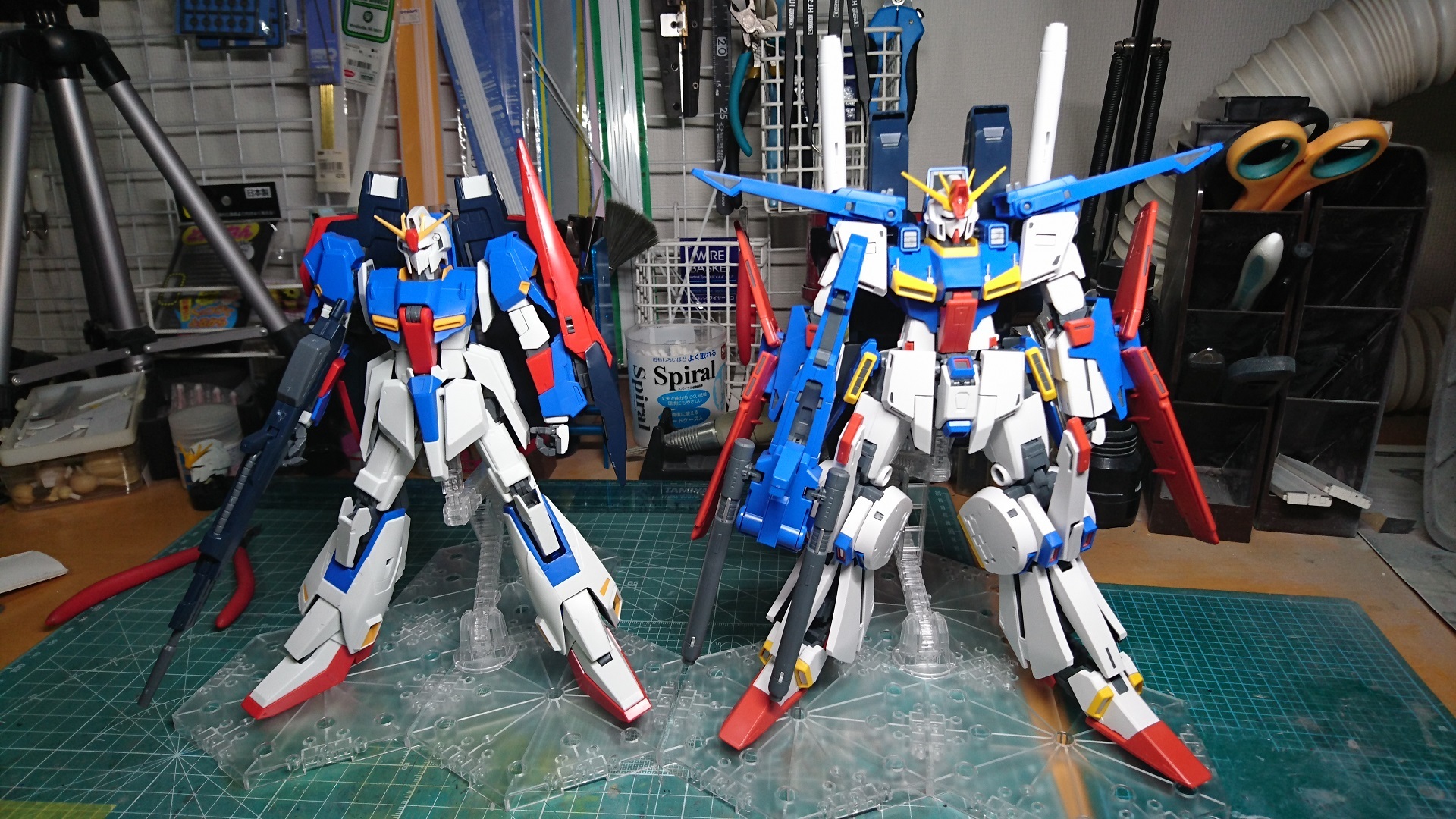 MG MSZ-006 Zガンダム ver 2.0 & MG MSZ-010S 強化型ZZガンダム ver Ka