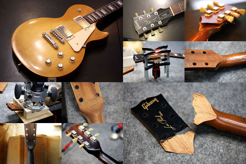 GIBSON Les Paul Tribute – ネック折れ、補強、塗装│SPREAD SOUND