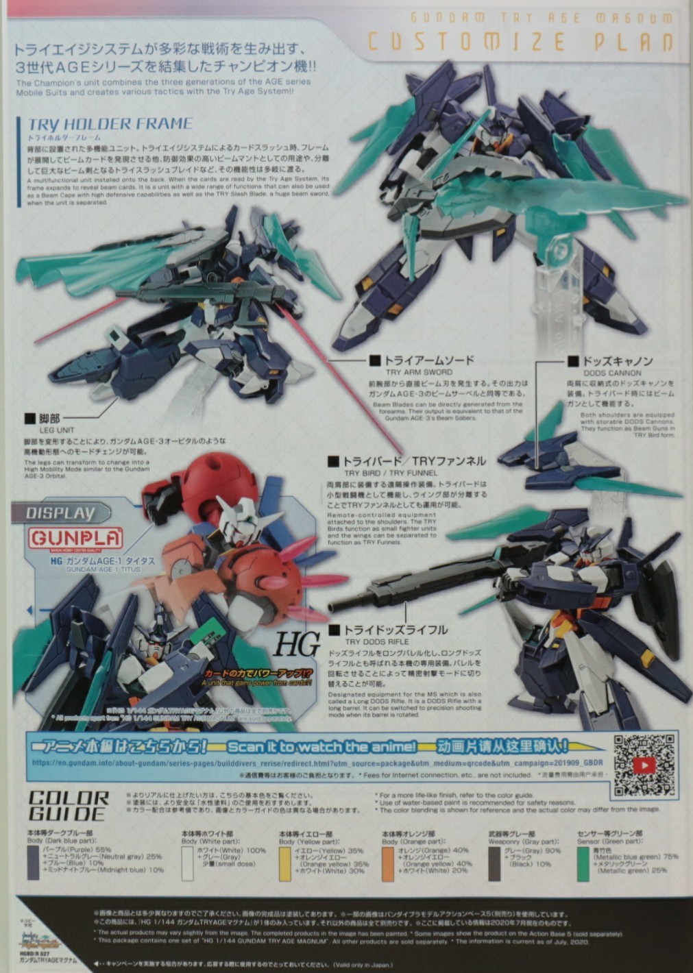 HGBD:R 1/144 ガンダムTRYAGEマグナムのご紹介！ - 先人に続け！お気軽