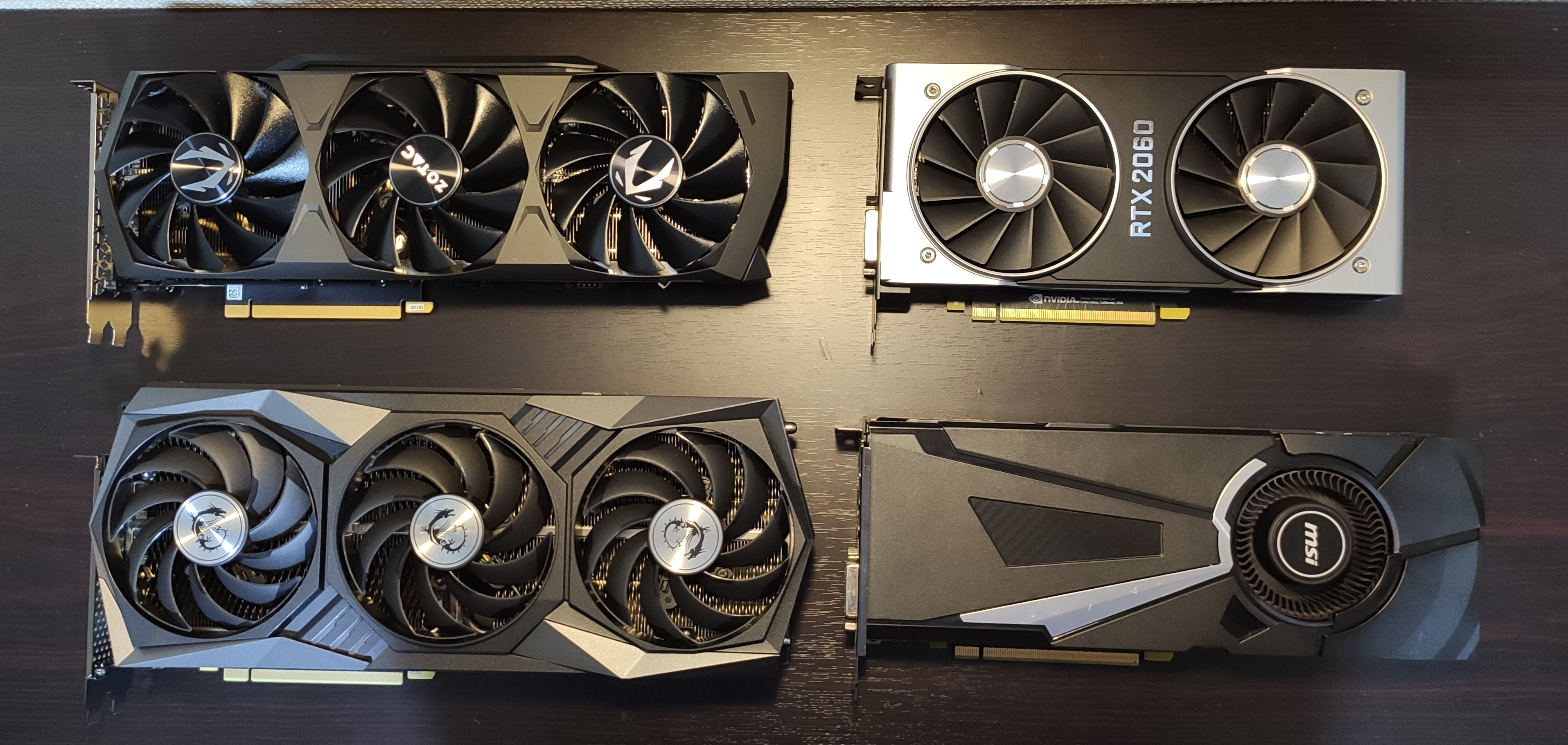 RTX3080, RTX3090をGTX1080, RTX2060とベンチマーク結果を比較してみる