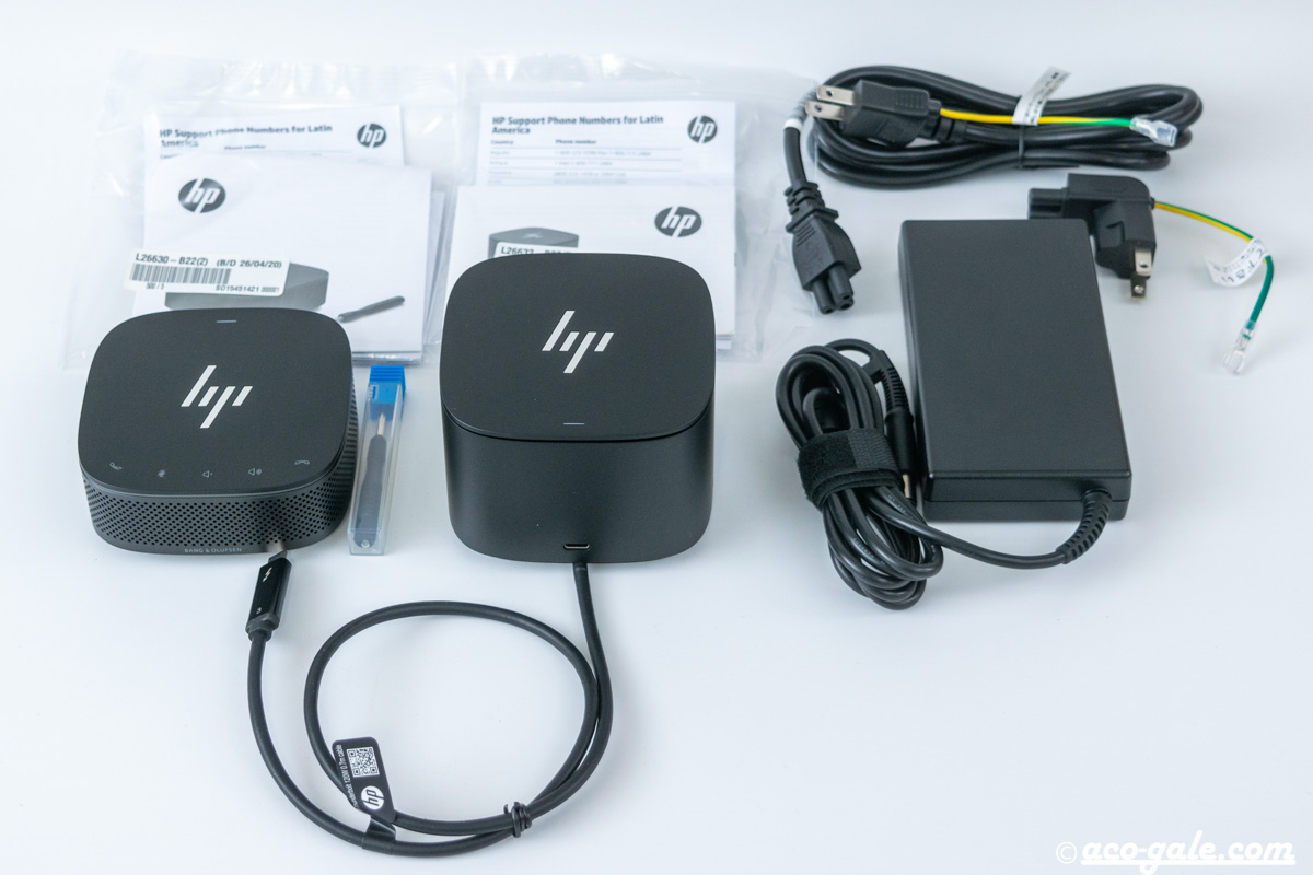 HP Thunderbolt3ドック 120W G2、USB-Cを使ったドッキングステーション