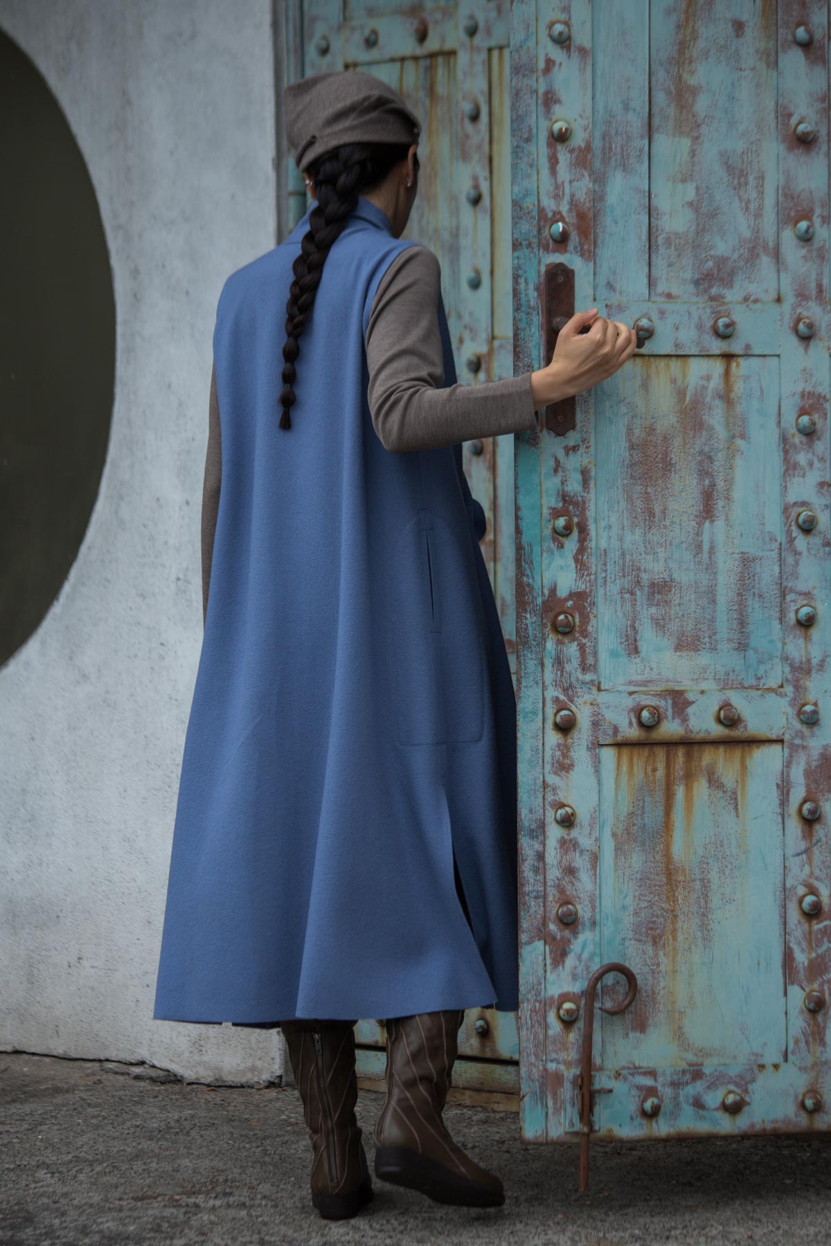 ラム圧縮のロングベスト | Jurgen Lehl etc.