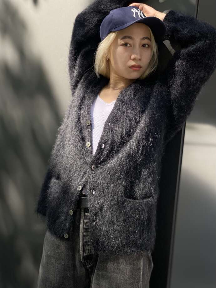 FRAGILE Mohair Cardigan | Lemontea