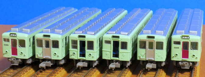 顔が全て違う改造車のこだわりが圧巻！鉄コレ大阪市交50系(谷町線)を