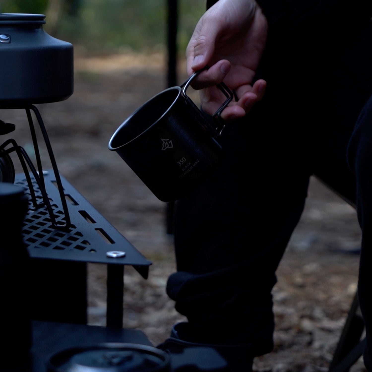 BLACK TITANIUM MUG ブラックチタンマグ チタンマグカップ アウトドア