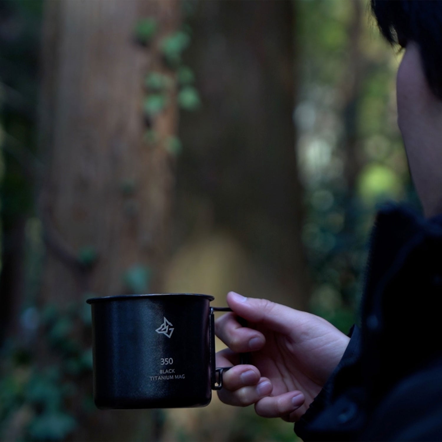 BLACK TITANIUM MUG ブラックチタンマグ チタンマグカップ アウトドア