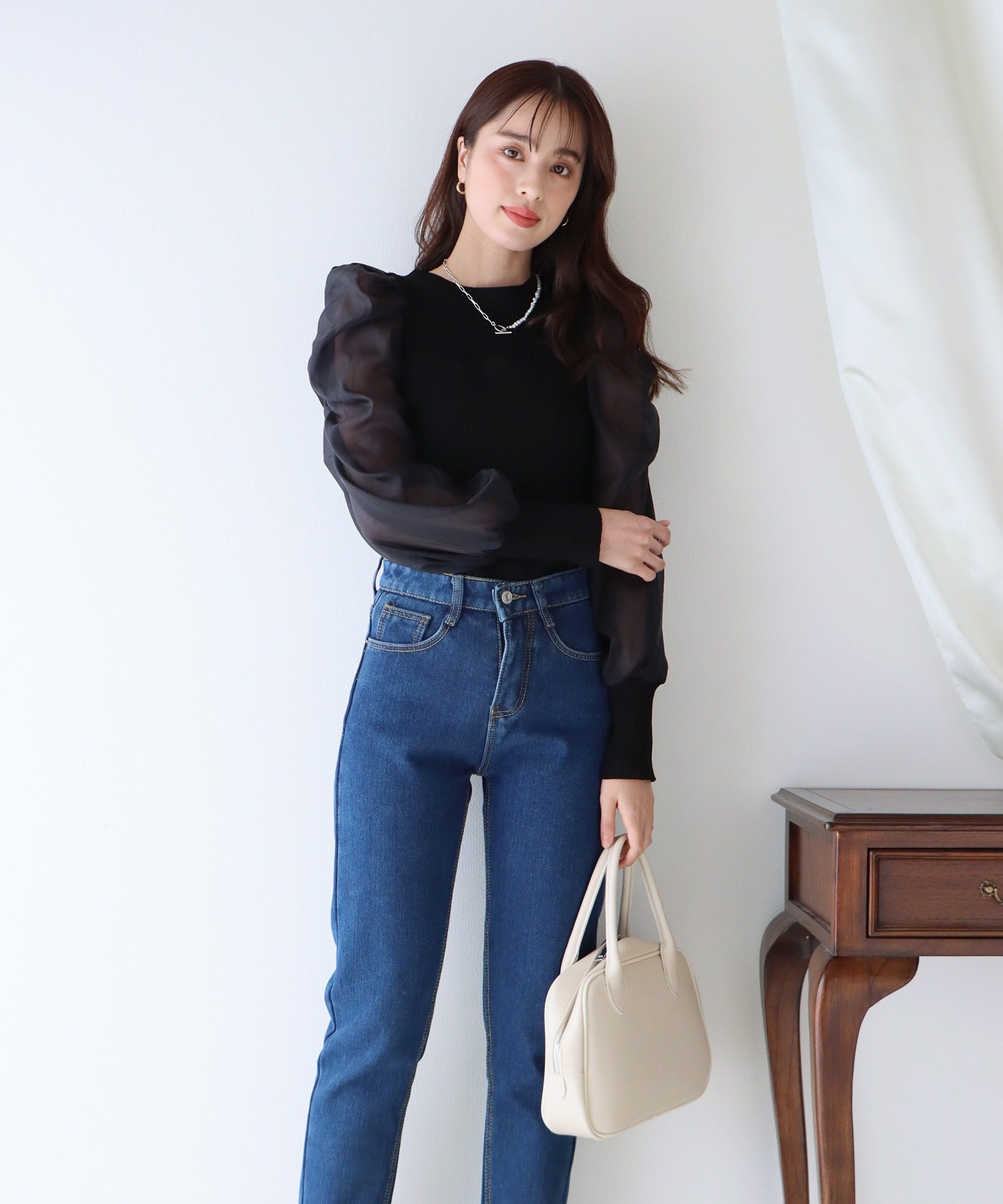 シースルースリーブニット – BLUE ONLINE