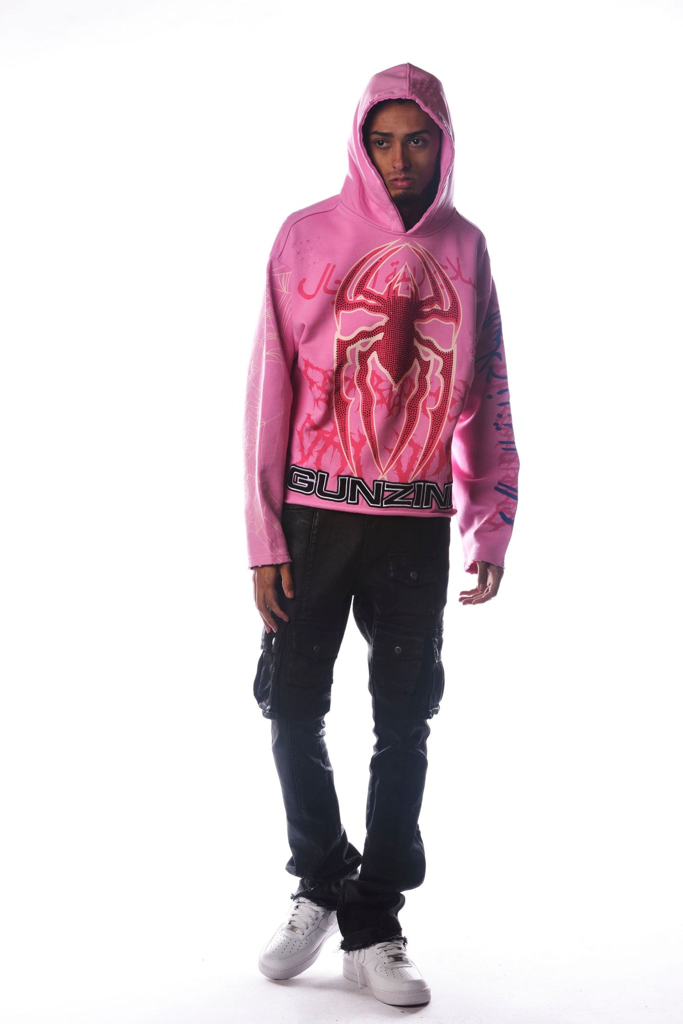 GUNZINII SPYDER PULLOVER HOODIE – BLUE CITY NYC