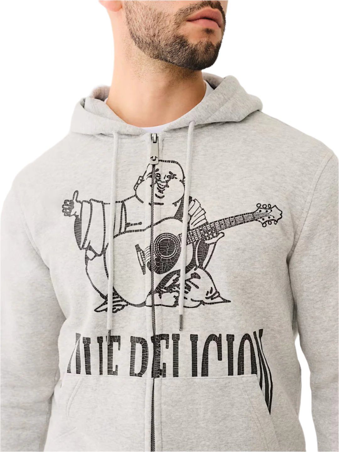 TRUE RELIGION CRACKLE ZIP UP HOODIE – BLUE CITY NYC