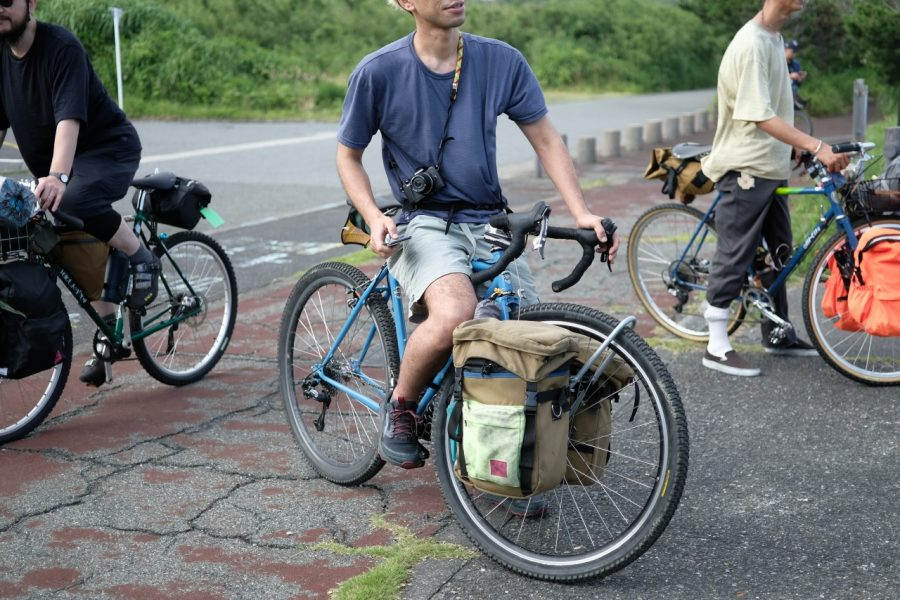 FAIRWEATHER* flaptop pannier (pink) - BLUE LUG ONLINE STORE