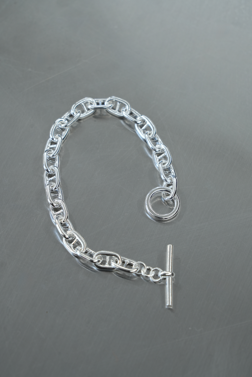 ANCHOR CHAIN T-BAR BRACELET ITALIAN SILVER 925 PETIT