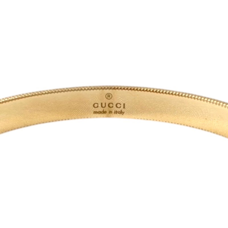 GUCCI】グッチ アイコン ブレスレット バングル K18イエローゴールド