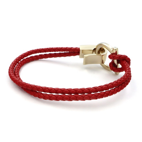 Brandol / Ferragamo フェラガモ ブレスレット ガンチーニ 編み込み