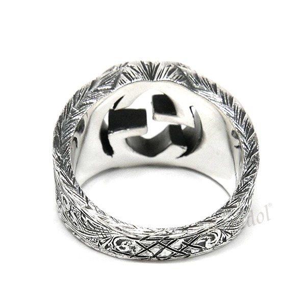 Brandol / GUCCI グッチ リング インターロッキング Gリング 14号