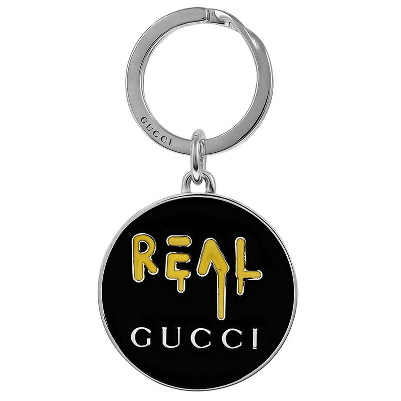 Brandol / GUCCI グッチ キーリング REAL ロゴ プレート キーホルダー