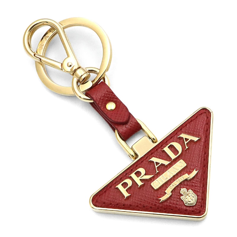 Brandol / PRADA プラダ キーリング サフィアーノ レザー キーホルダー