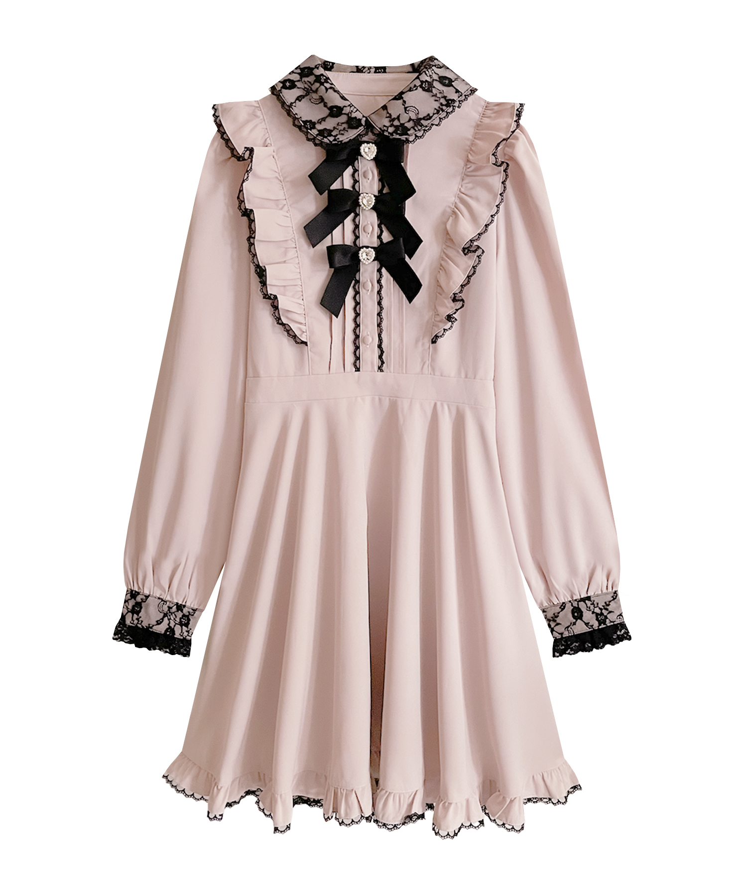 リボン付き配色ワンピース – BUNNY APARTMENT