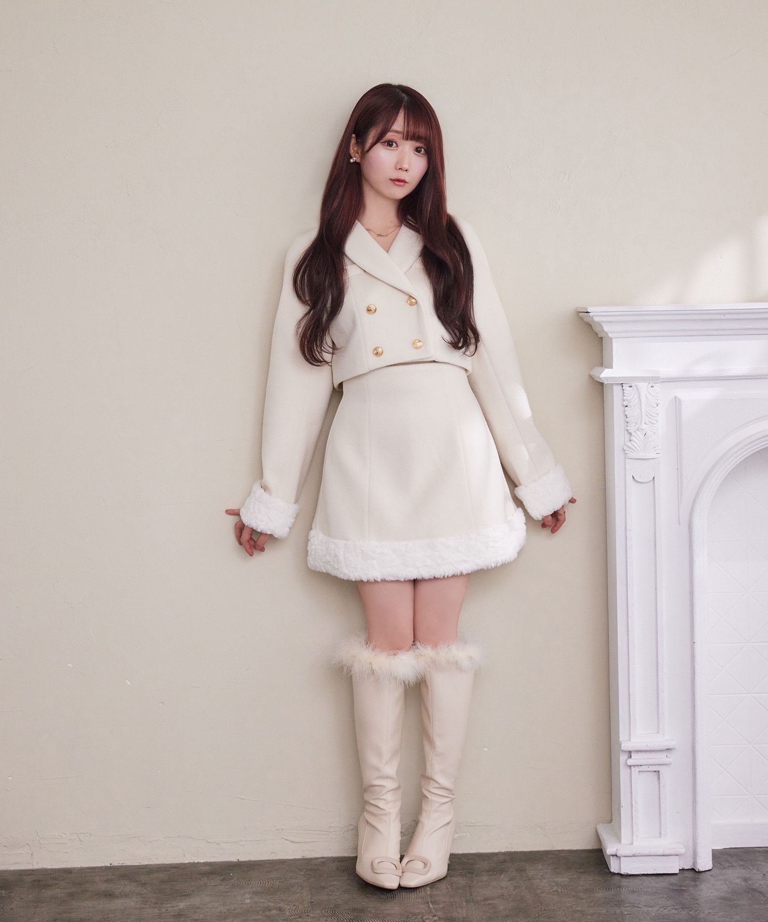 Rosé Muse organdy frills skirt pants Organdy frills skirt pants