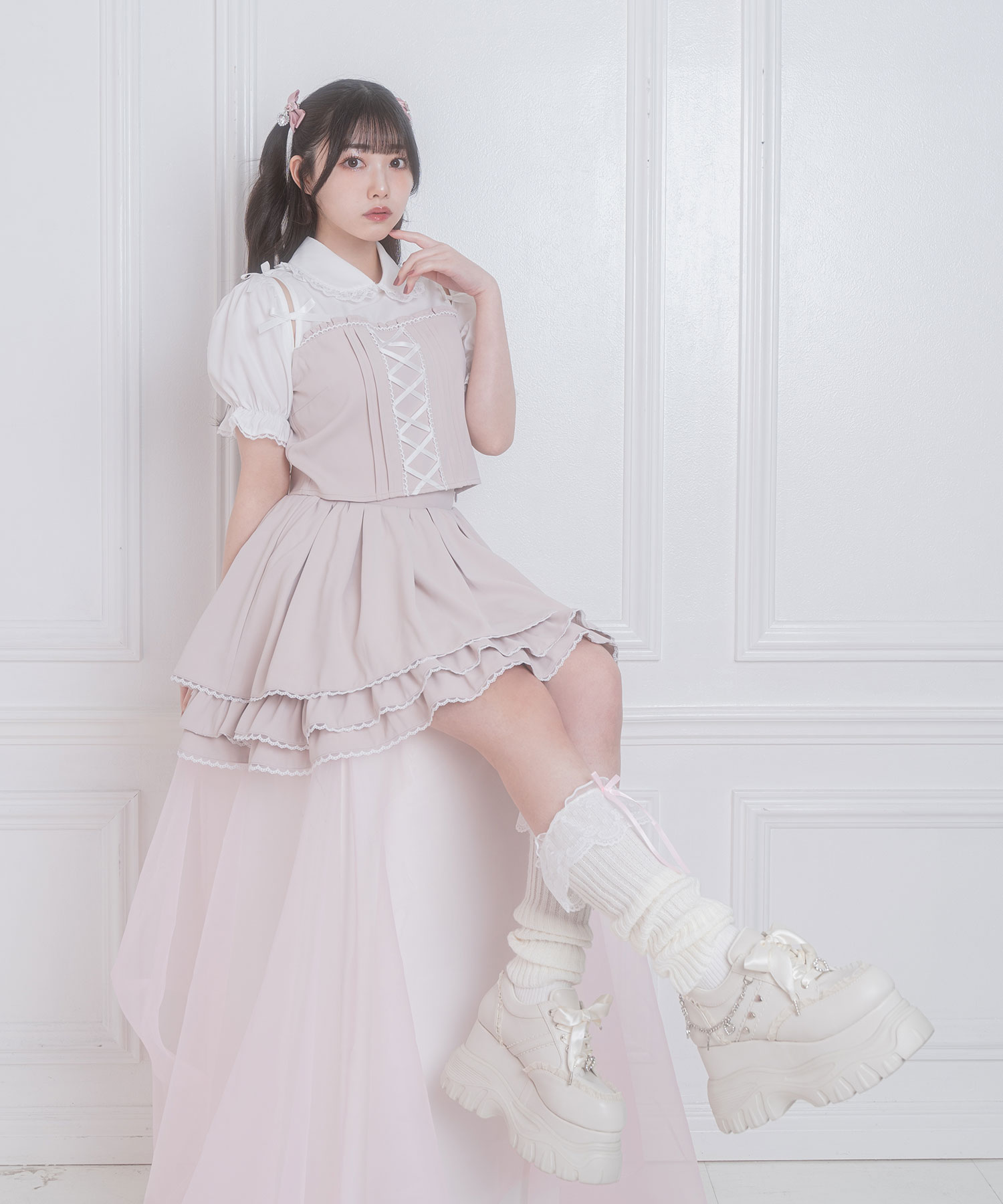 肩あきリボンセットアップ – BUNNY APARTMENT