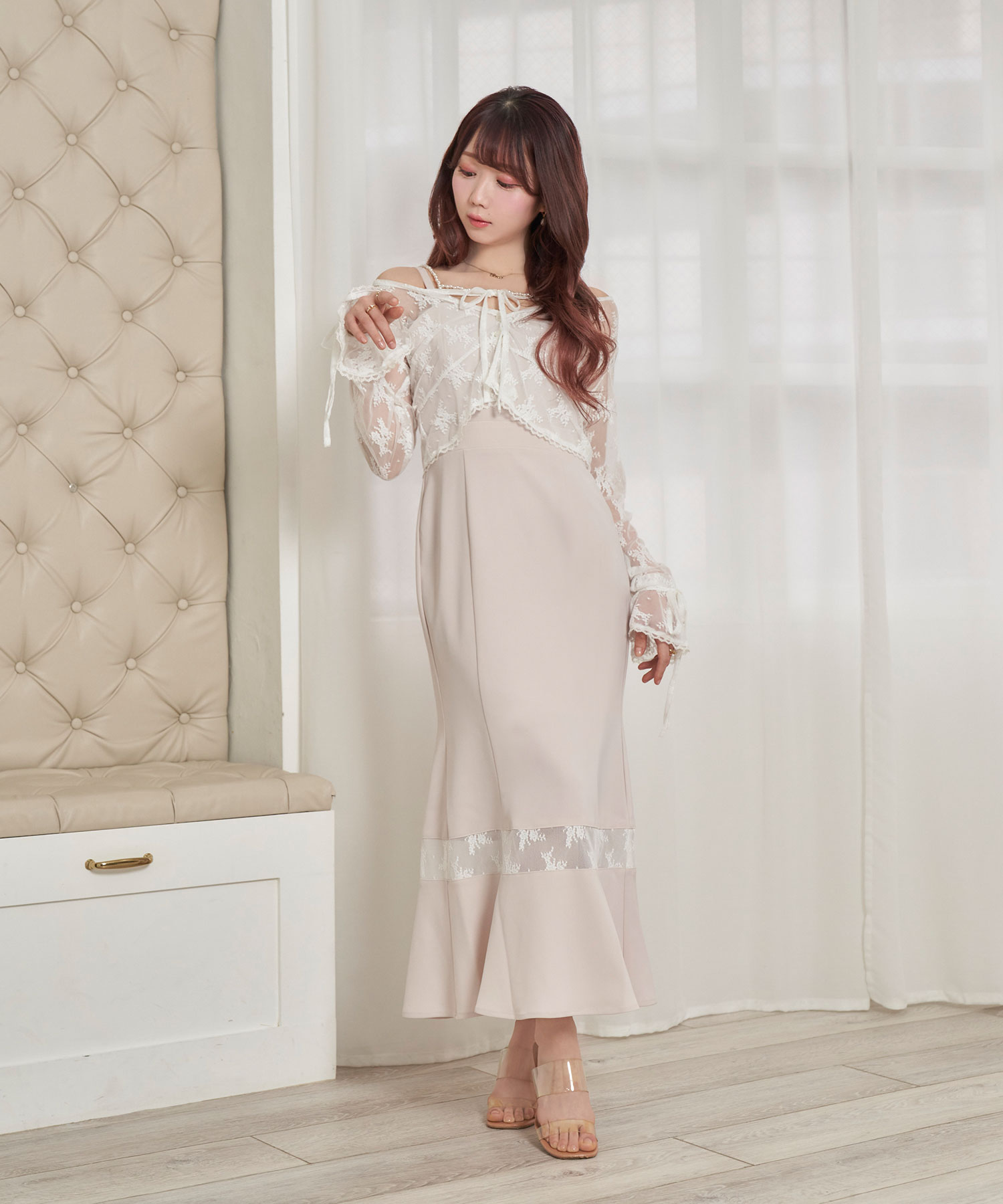 Lace bolero one-piece set – BUNNY APARTMENT