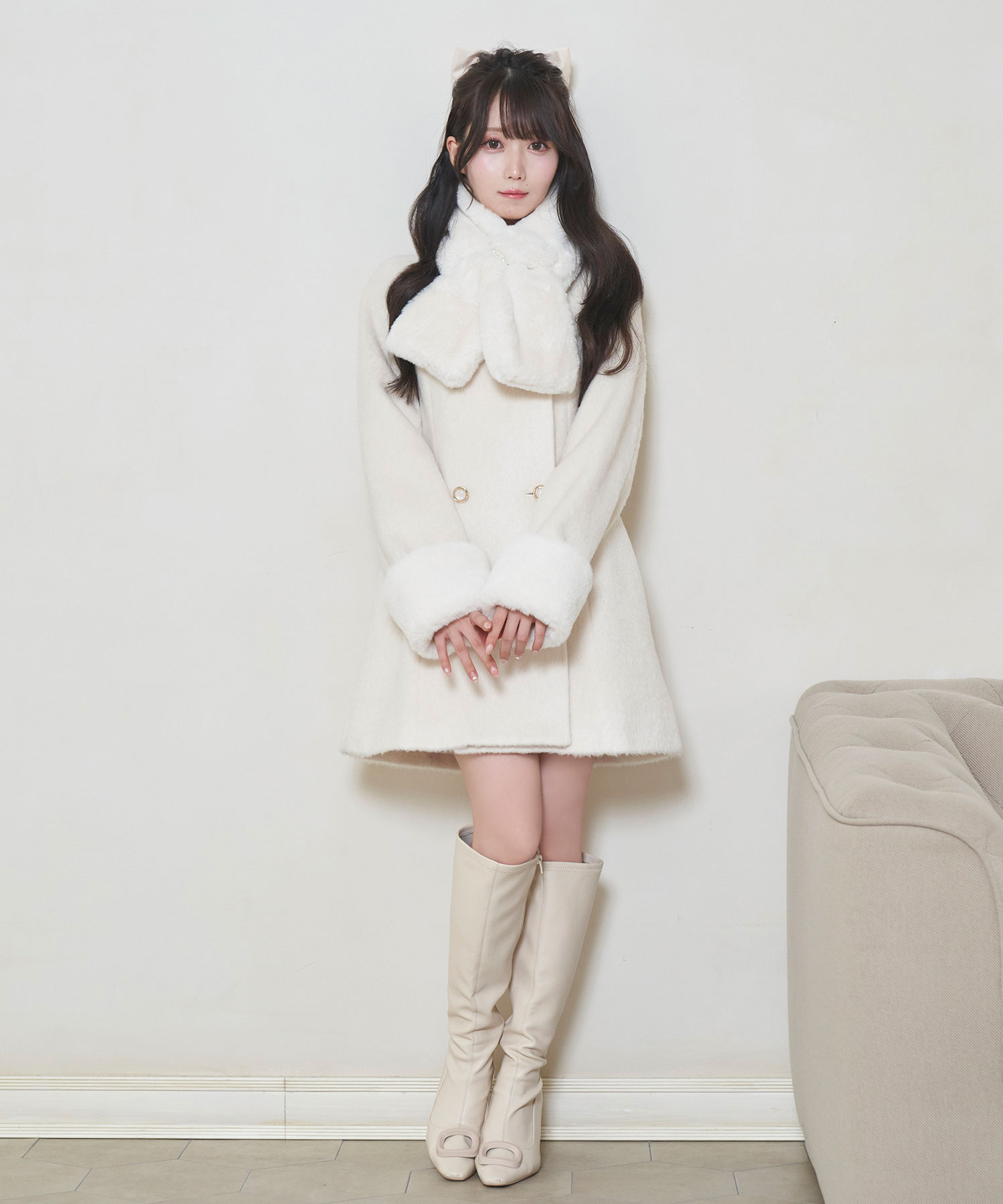 予約販売】 tippet muffler set coat – BUNNY APARTMENT