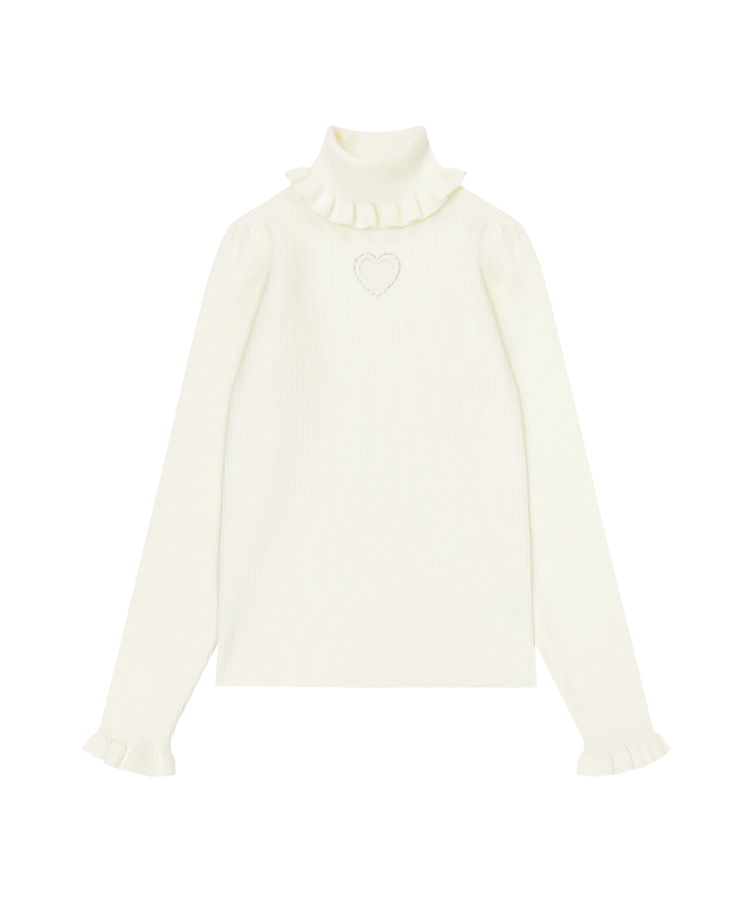 ハート開きラインストーンタートルニット – BUNNY APARTMENT