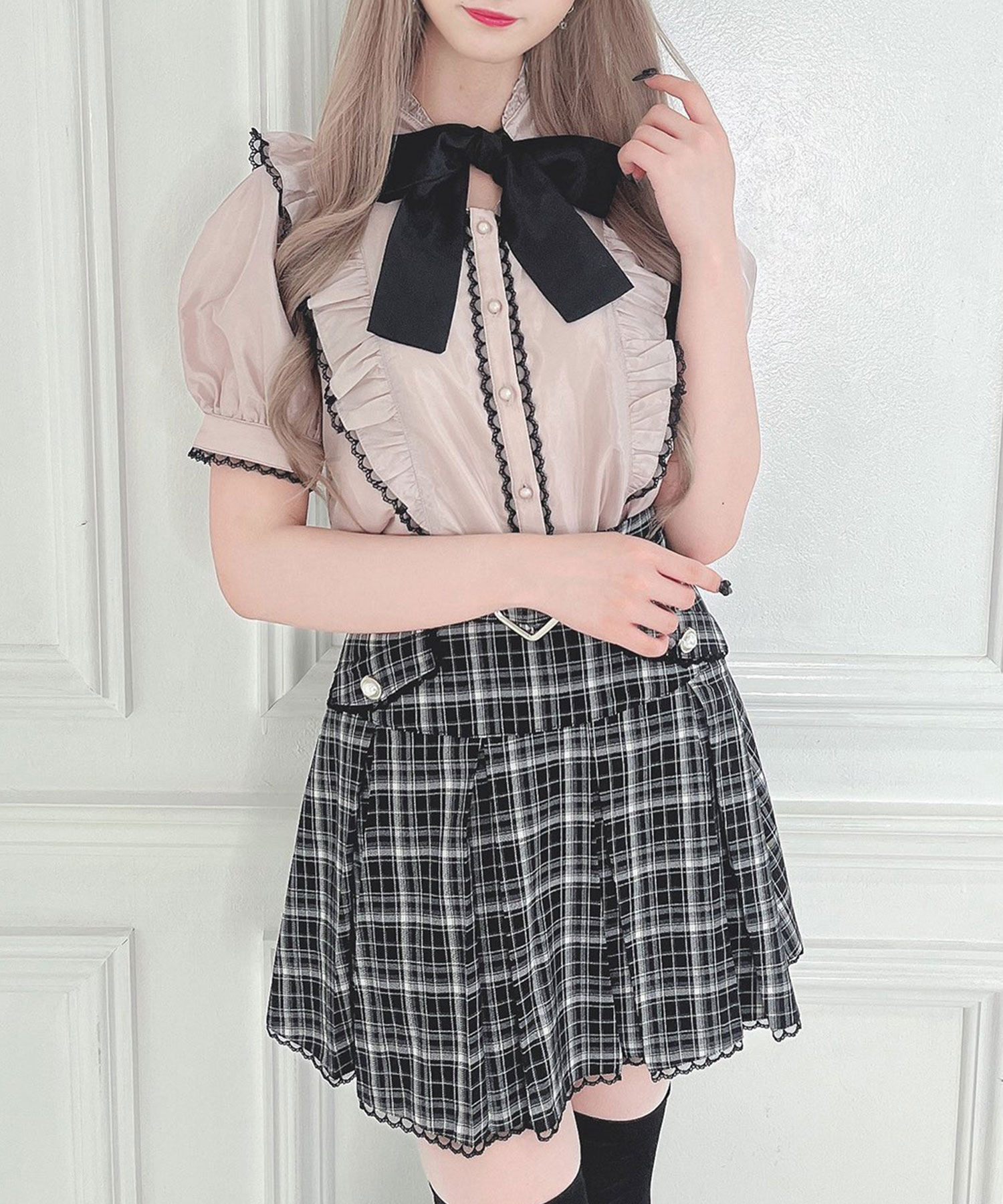 肩あきリボンブラウス – BUNNY APARTMENT