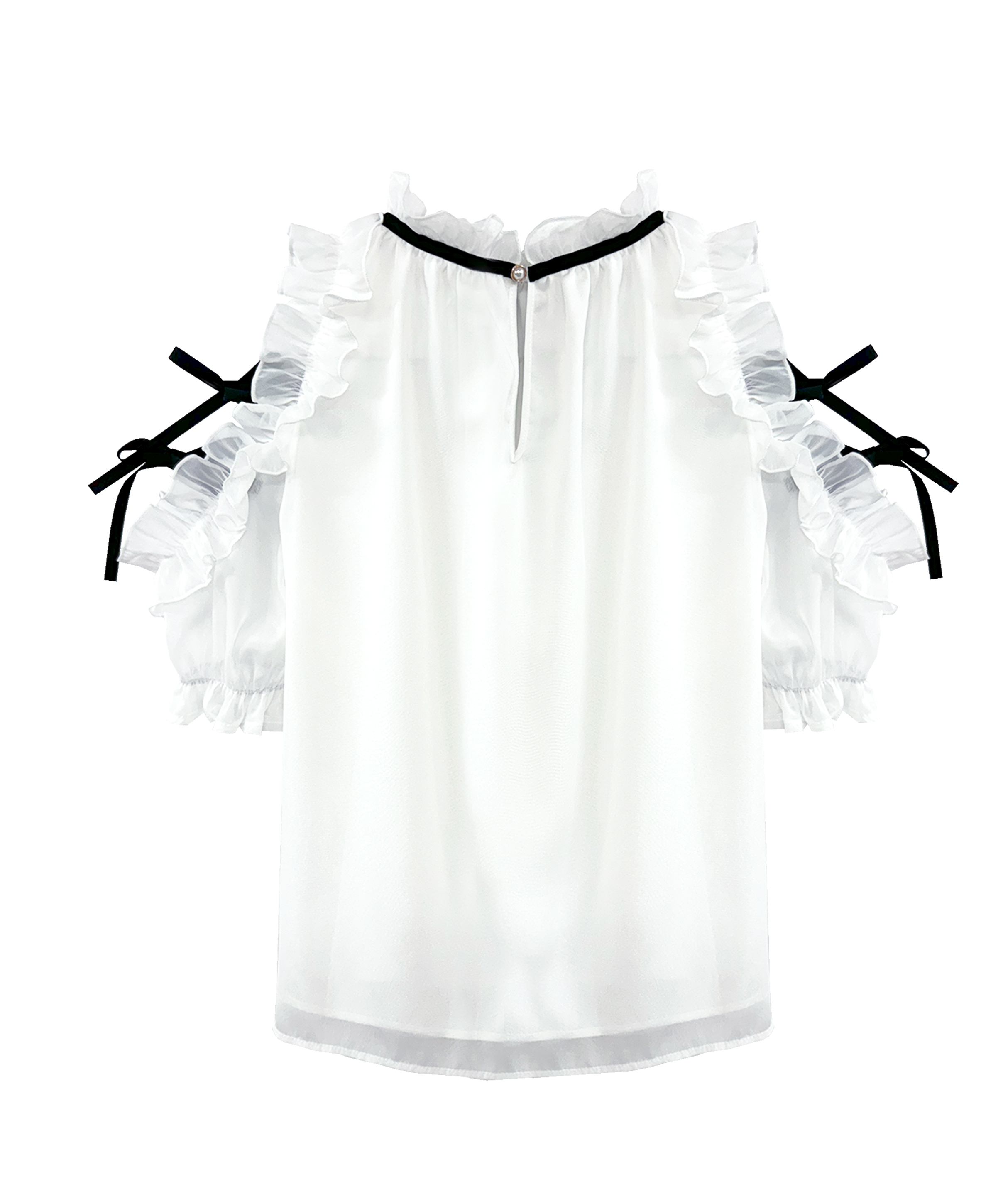 shoulder frills blouse – BUNNY APARTMENT