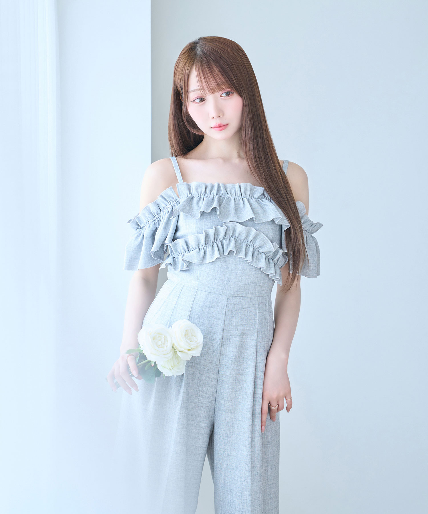 off shoulder frills romper – BUNNY APARTMENT