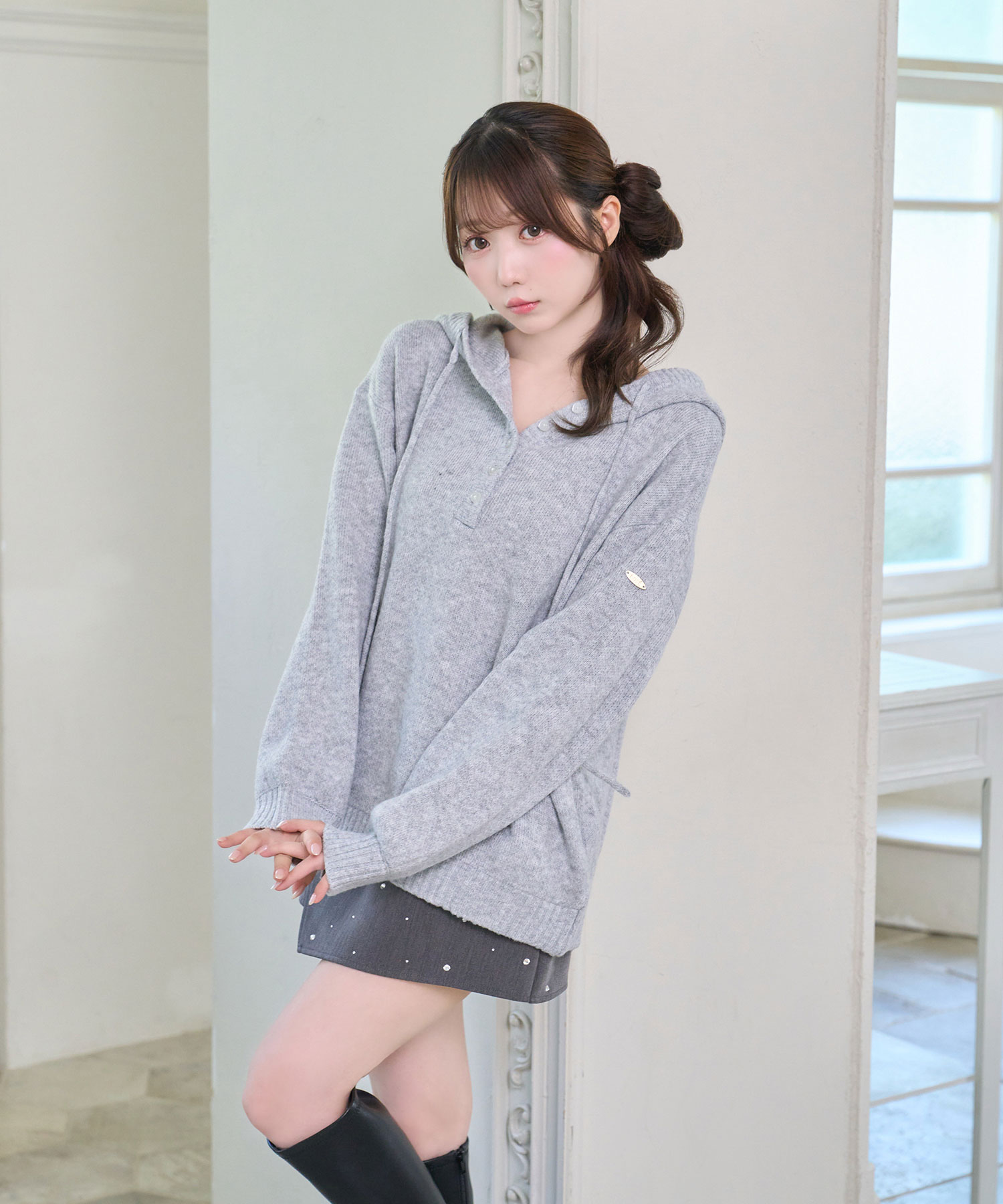 Mohair knit hoodie – BUNNY APARTMENT