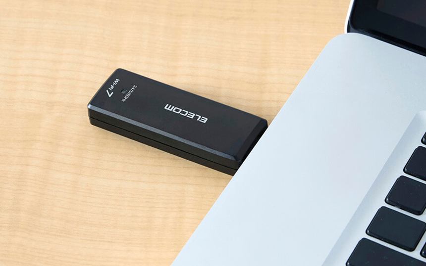 エレコムが法人向けUSB Wi-Fi 7アダプター発売、最高速は2.8Gbps