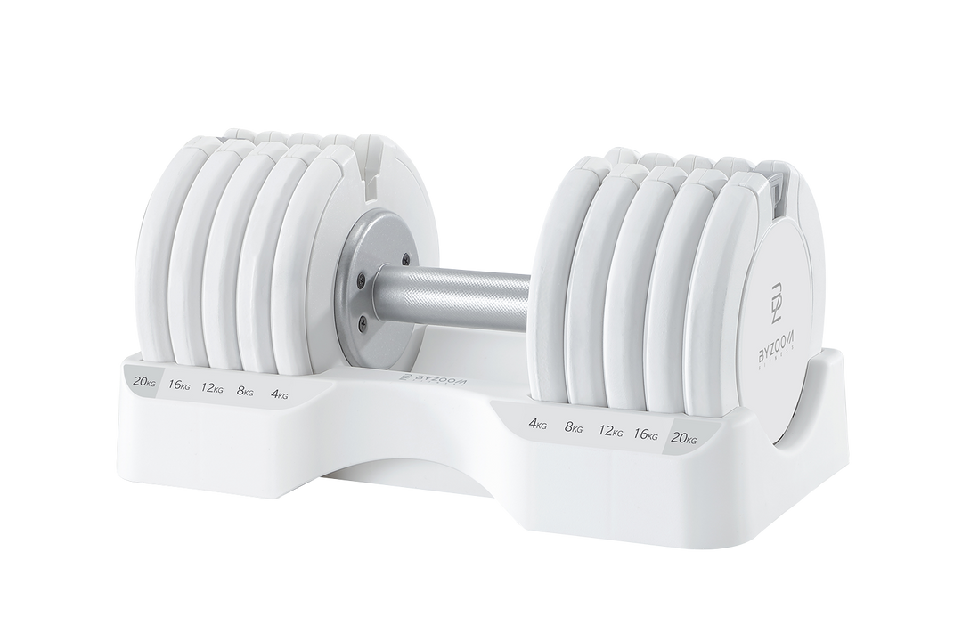 Pure Series 可変式ダンベル 20kgホワイト – Byzoom Fitness JAPAN