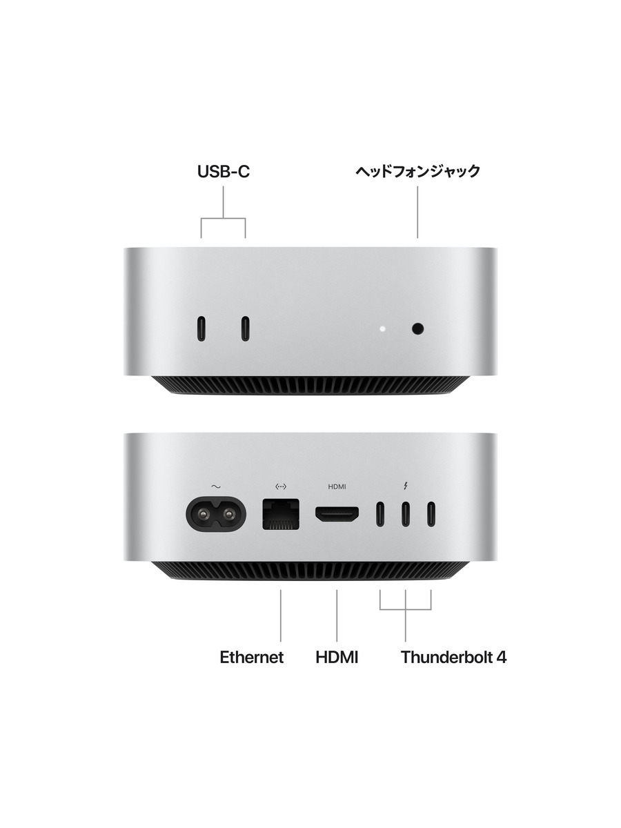 Mac mini: 10コアCPUと10コアGPUを搭載したApple M4チップ｜C smart