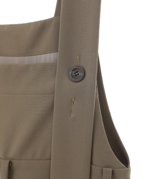 CLANE（クラネ）の「CLANE/クラネ/BACK RIBBON SUSPENDER SALOPETTE