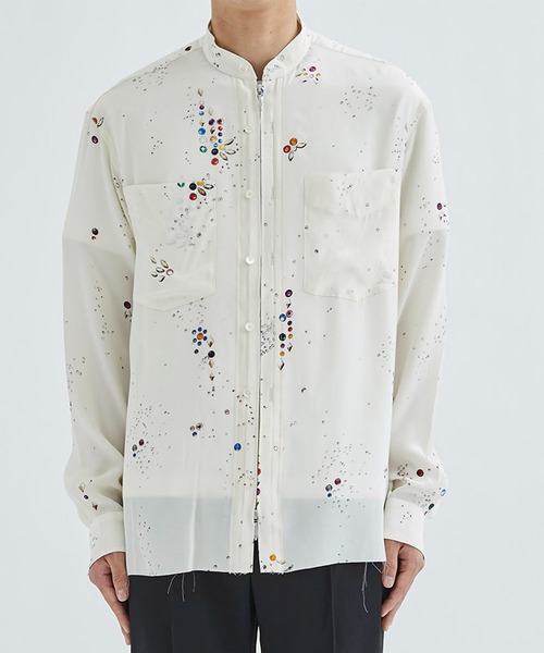 MASU/エムエーエスユー】ZIP-UP GALAXY SILK SHIRT（シャツ/ブラウス