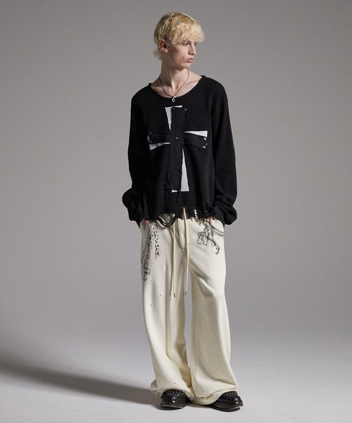 GRANCY（グランシー）の「【GRANCY】Cross Patch Damaged Thermal