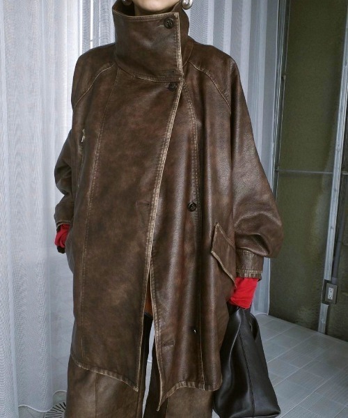 USED LIKE SYNTHETIC LEATHER JACKET（ライダースジャケット）｜Ameri