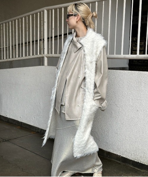 USED LIKE SYNTHETIC LEATHER JACKET（ライダースジャケット）｜Ameri